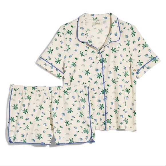 Madewell Other - Madewell Palm Print Knit Pajama Set!